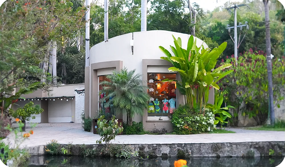 Tienda en las estacas