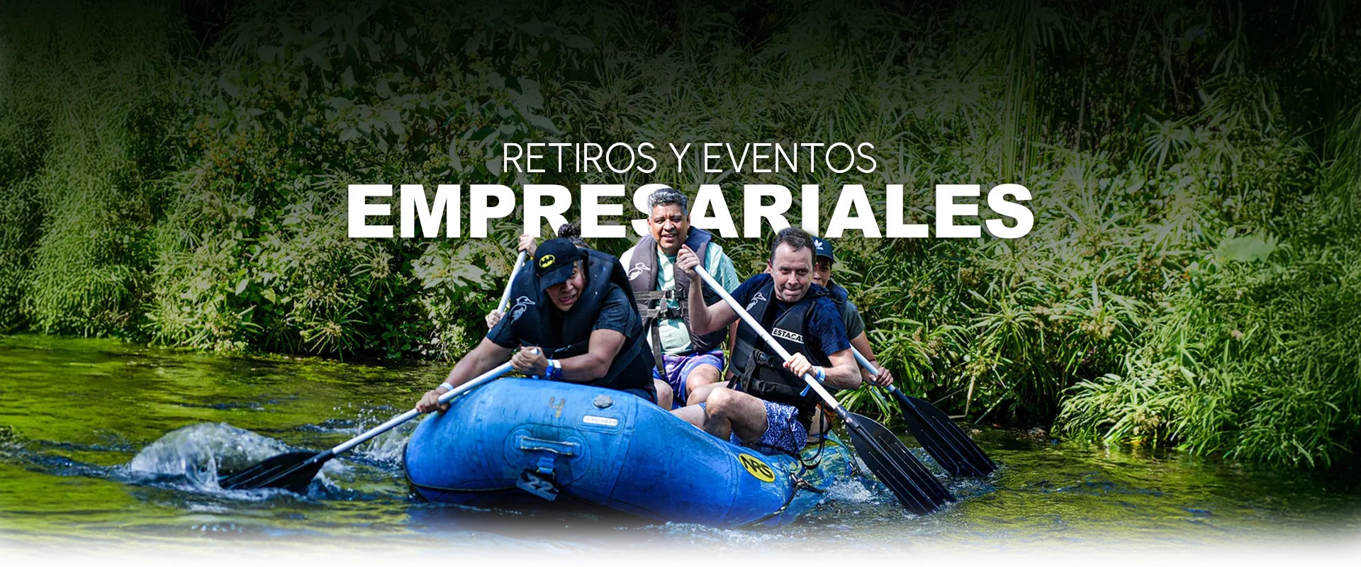 banner de retiros y eventos empresariales en las estacas