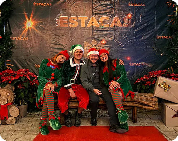Foto navidad en las estacas